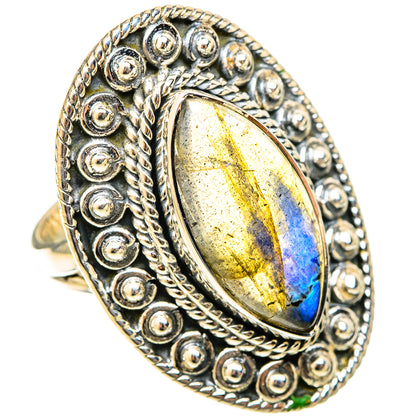 Labradorite Rings handcrafted by Ana Silver Co - RING120830 - Photo 2