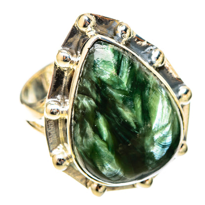 Seraphinite Rings handcrafted by Ana Silver Co - RING120840 - Photo 2