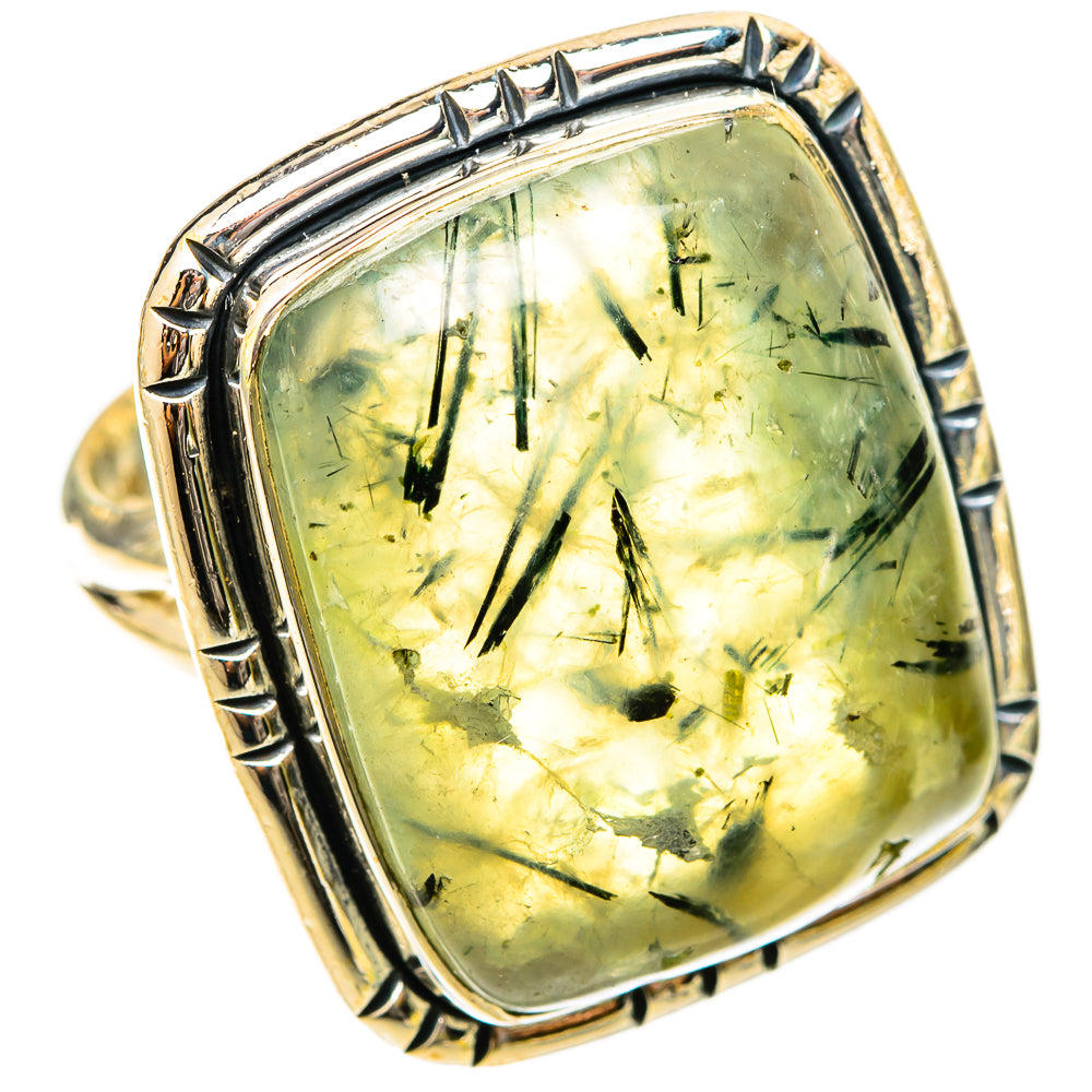 Prehnite Rings handcrafted by Ana Silver Co - RING120843 - Photo 2