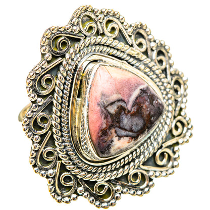 Pink Agate Rings handcrafted by Ana Silver Co - RING120850 - Photo 2