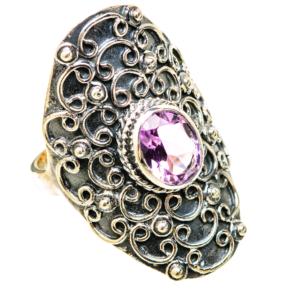 Amethyst Rings handcrafted by Ana Silver Co - RING120860 - Photo 2