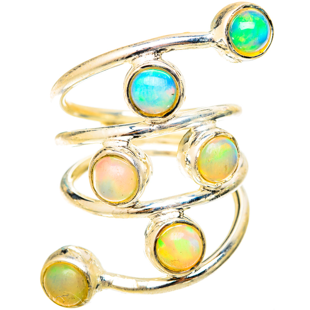 Ethiopian Opal Rings handcrafted by Ana Silver Co - RING120881 - Photo 2