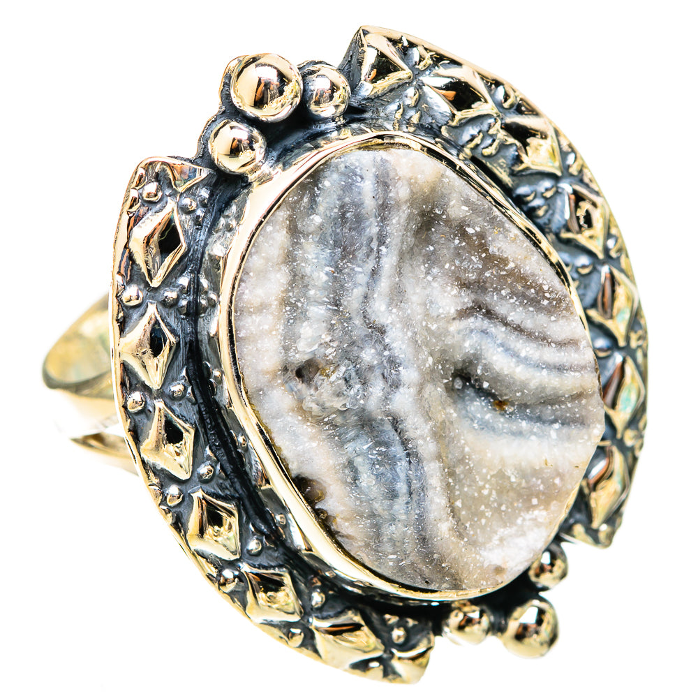 Desert Druzy Rings handcrafted by Ana Silver Co - RING120883 - Photo 2