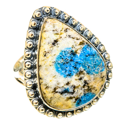 K2 Blue Azurite Rings handcrafted by Ana Silver Co - RING120886 - Photo 2
