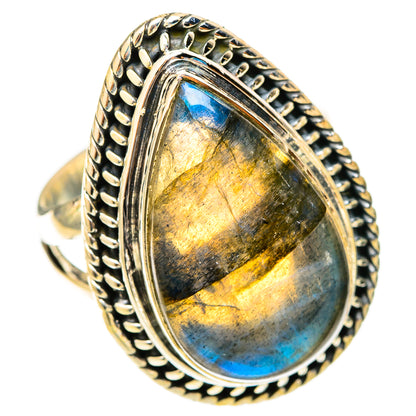 Labradorite Rings handcrafted by Ana Silver Co - RING120895 - Photo 2