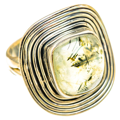 Prehnite Rings handcrafted by Ana Silver Co - RING120897 - Photo 2