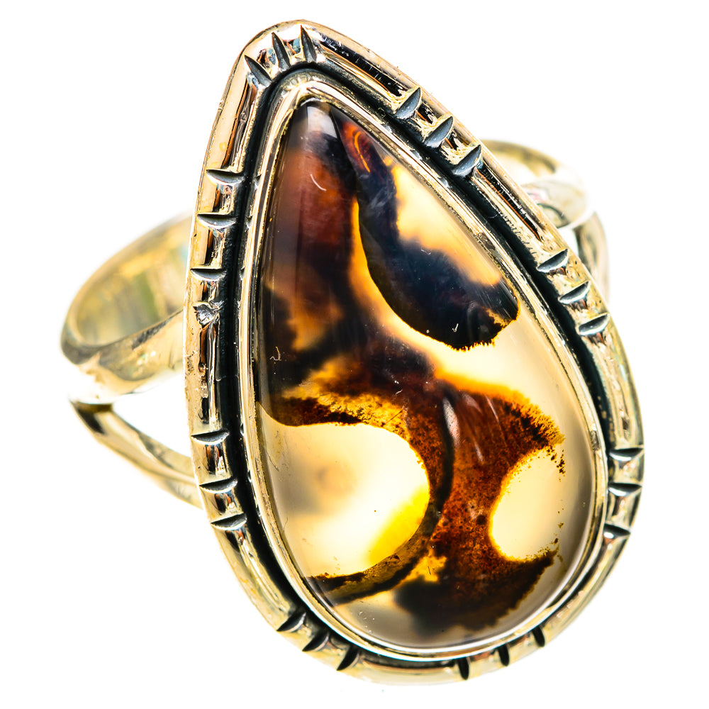 Montana Agate Rings handcrafted by Ana Silver Co - RING120908 - Photo 2