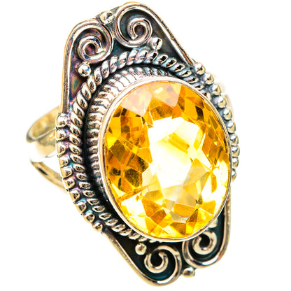 Citrine Rings handcrafted by Ana Silver Co - RING120912 - Photo 2