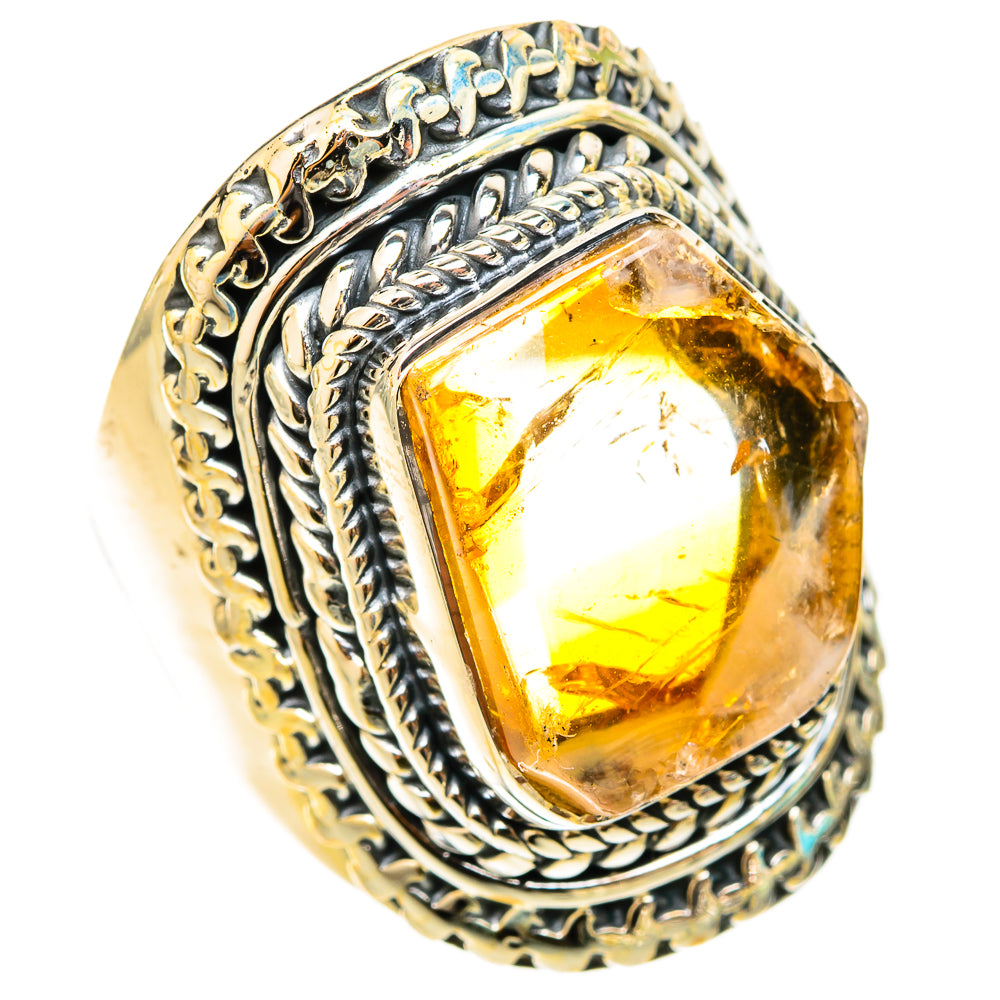 Citrine Rings handcrafted by Ana Silver Co - RING120913 - Photo 2