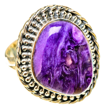 Charoite Rings handcrafted by Ana Silver Co - RING120918 - Photo 2