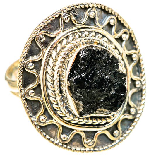 Black Tourmaline Rings handcrafted by Ana Silver Co - RING120922 - Photo 2