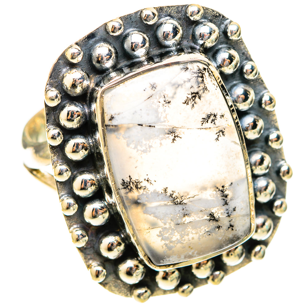 Dendritic Opal Rings handcrafted by Ana Silver Co - RING120928 - Photo 2