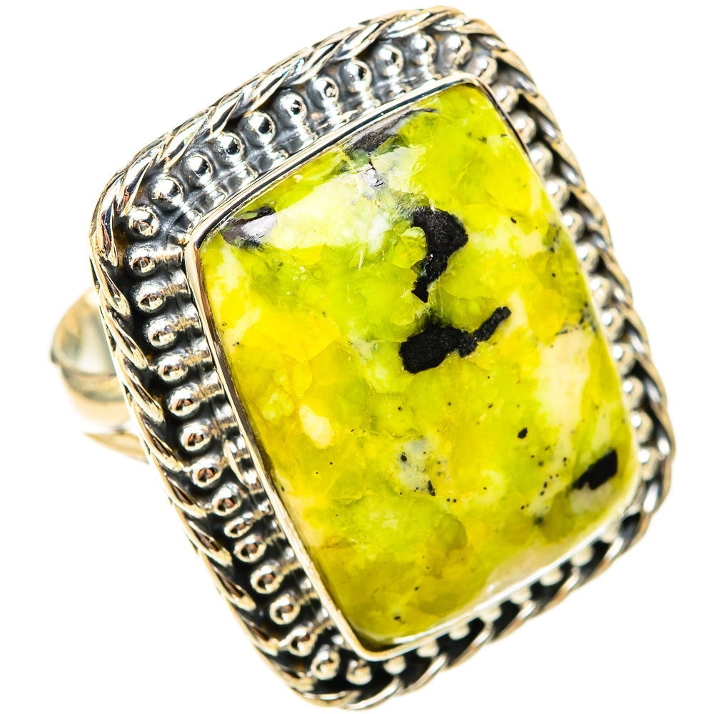 Lizardite Rings handcrafted by Ana Silver Co - RING120941 - Photo 2