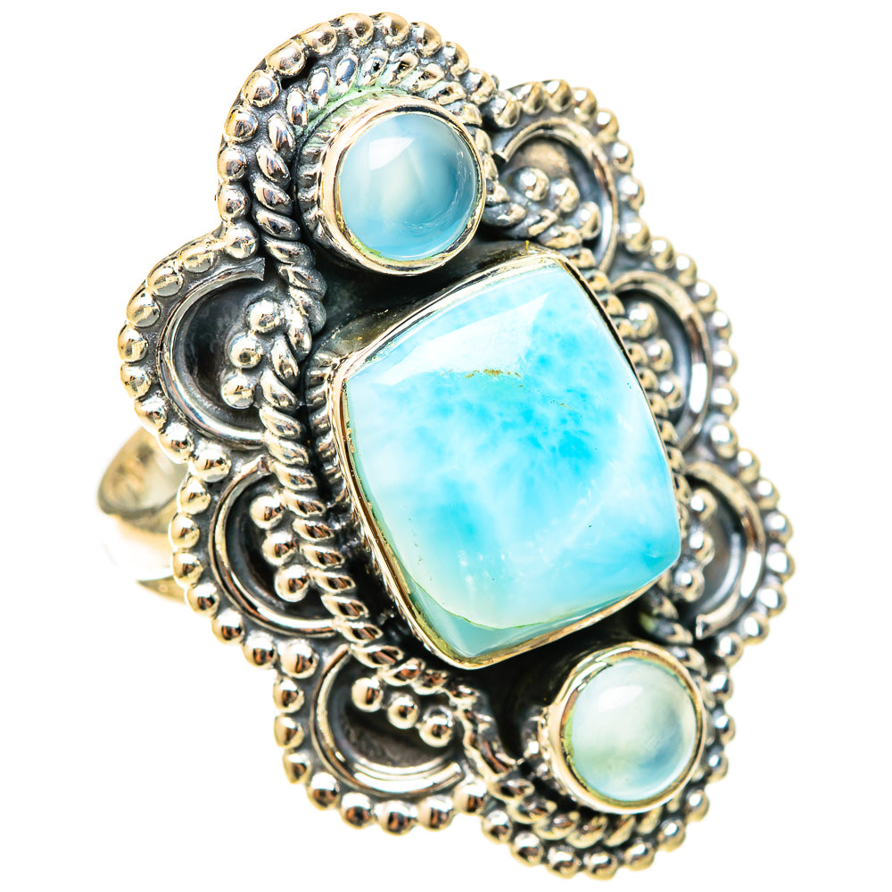 Larimar Rings handcrafted by Ana Silver Co - RING120944 - Photo 2