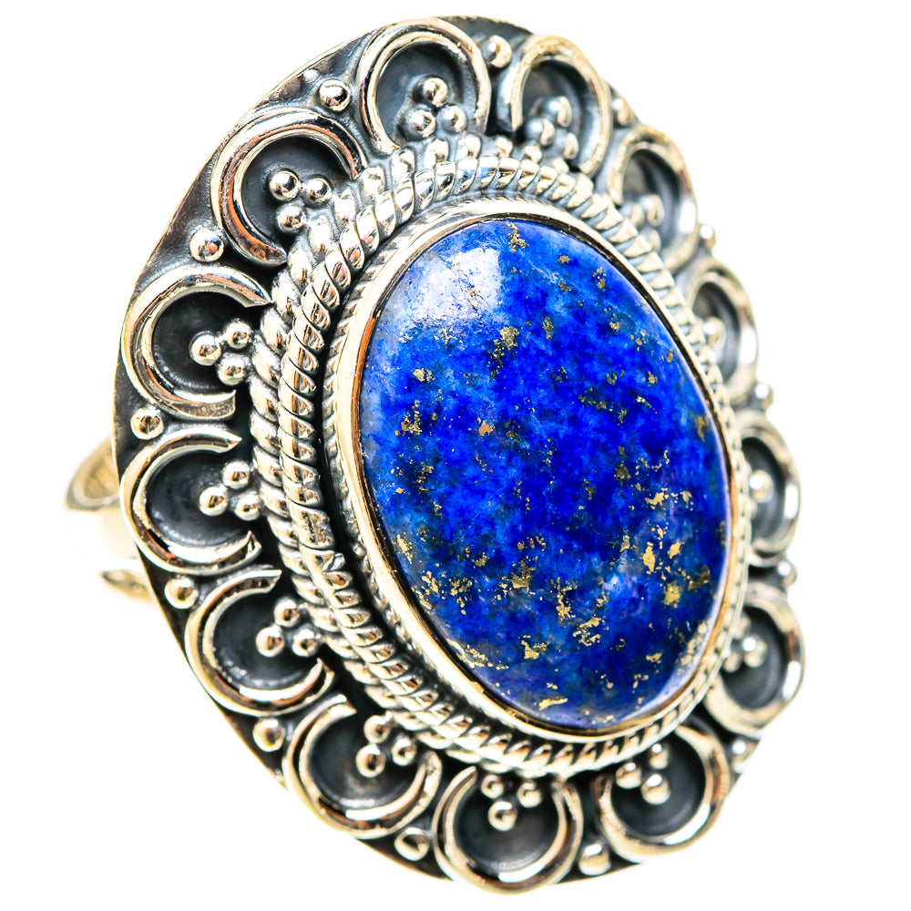 Lapis Lazuli Rings handcrafted by Ana Silver Co - RING120945 - Photo 2