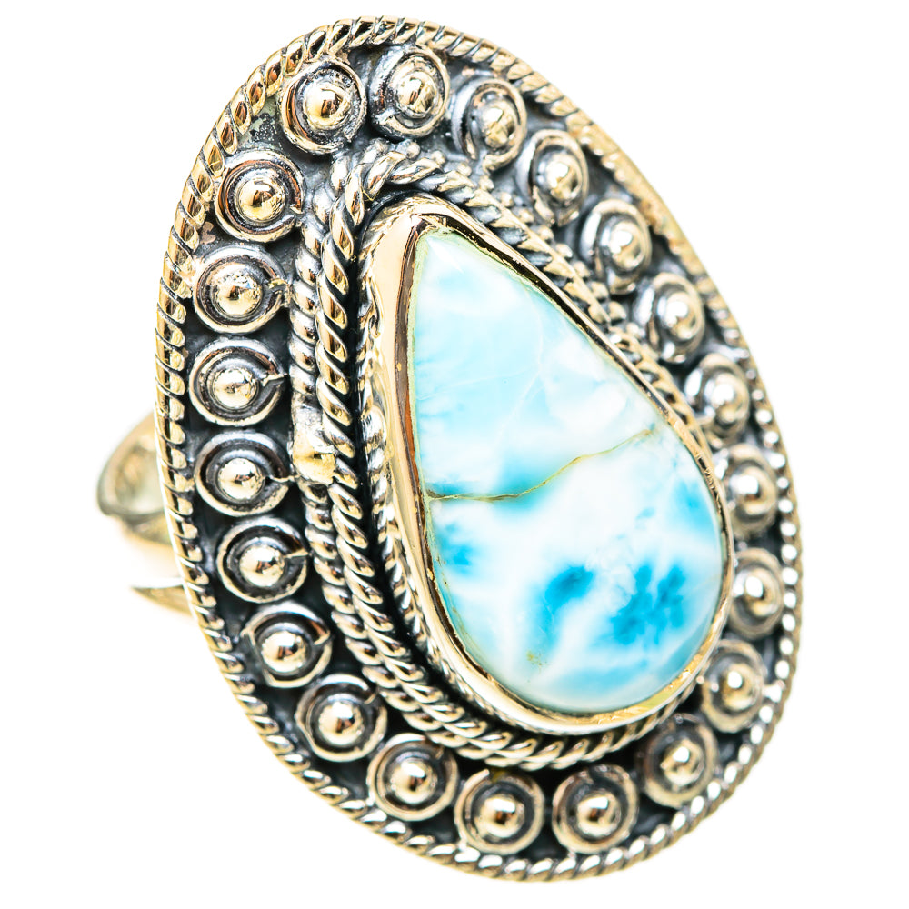 Larimar Rings handcrafted by Ana Silver Co - RING120948 - Photo 2