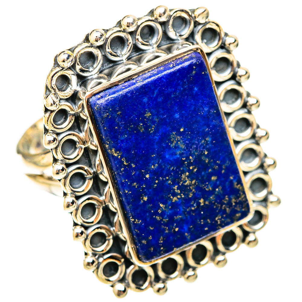 Lapis Lazuli Rings handcrafted by Ana Silver Co - RING120951 - Photo 2