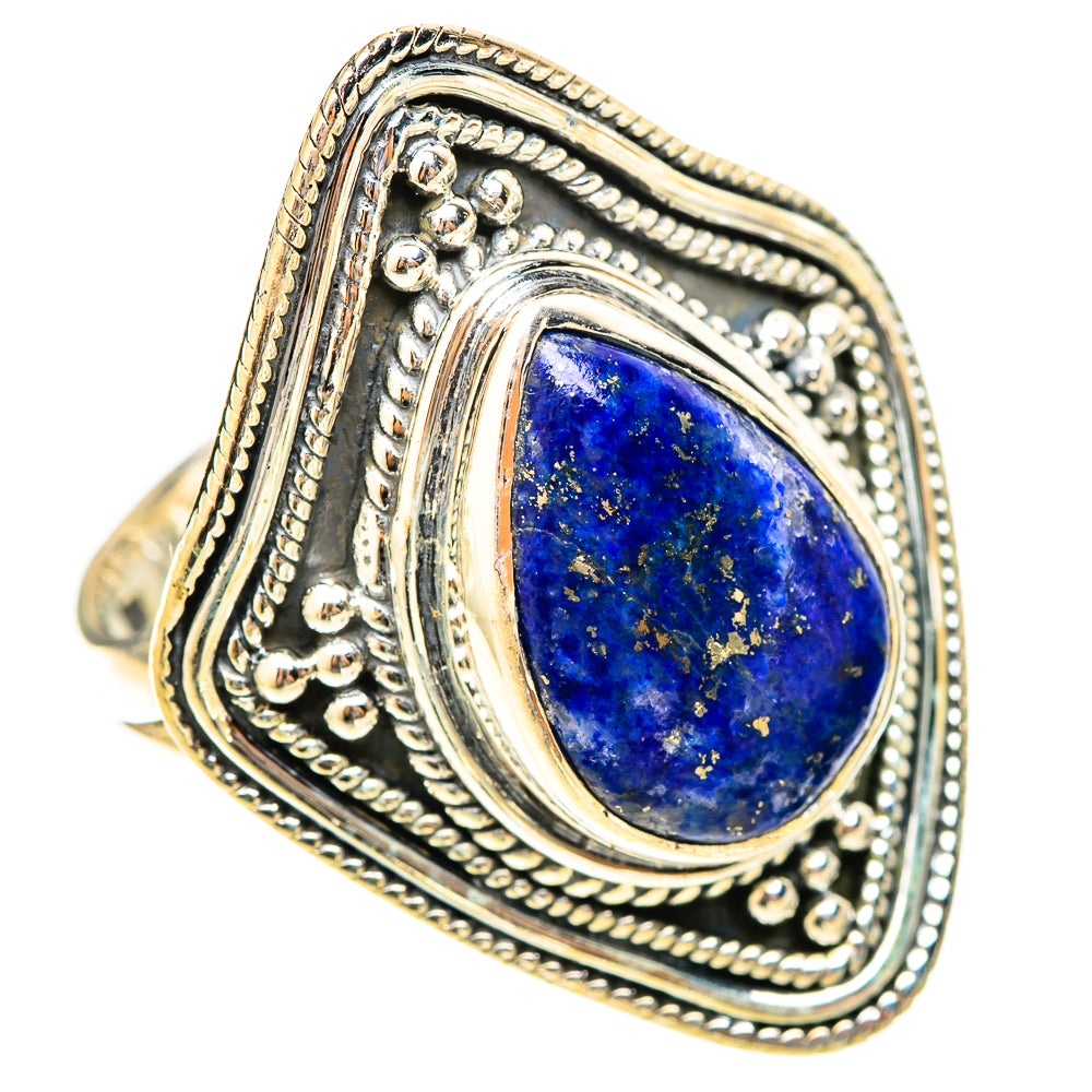 Lapis Lazuli Rings handcrafted by Ana Silver Co - RING120953 - Photo 2