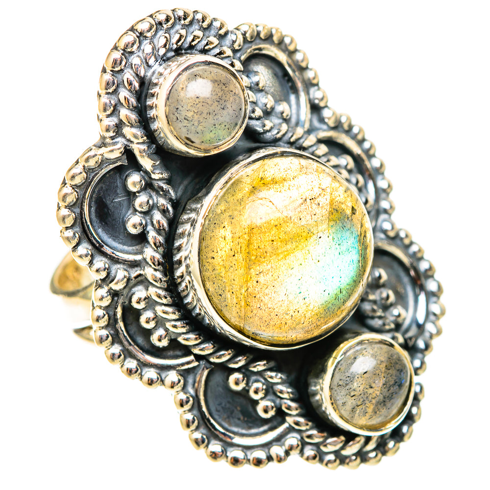 Labradorite Rings handcrafted by Ana Silver Co - RING120956 - Photo 2