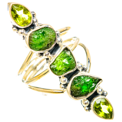 Chrome Diopside Rings handcrafted by Ana Silver Co - RING120958 - Photo 2