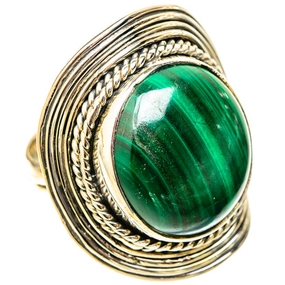 Malachite Rings handcrafted by Ana Silver Co - RING120963 - Photo 2
