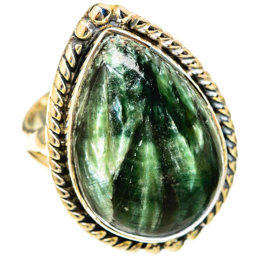 Seraphinite Rings handcrafted by Ana Silver Co - RING120970 - Photo 2
