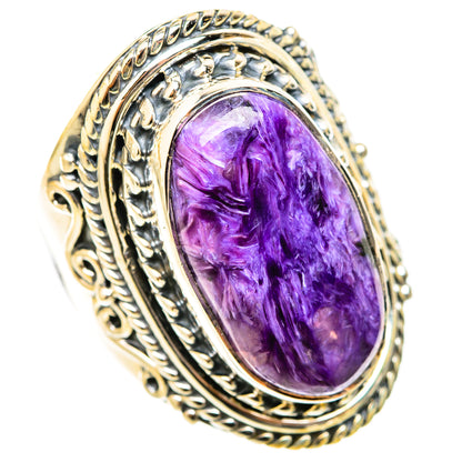 Charoite Rings handcrafted by Ana Silver Co - RING120981 - Photo 2