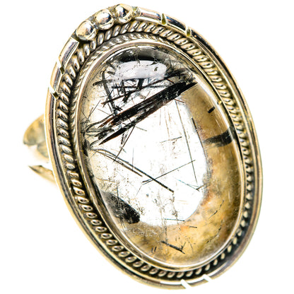 Tourmalinated Quartz Rings handcrafted by Ana Silver Co - RING120984 - Photo 2
