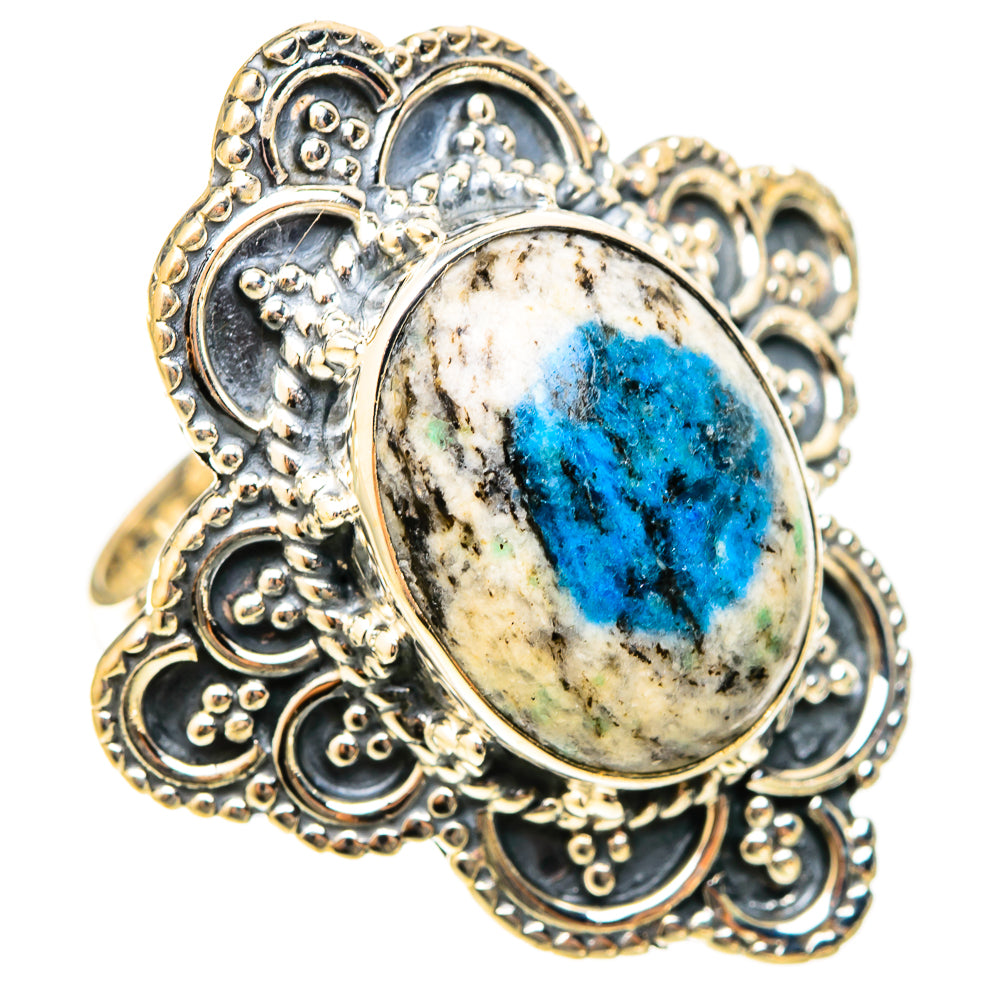K2 Blue Azurite Rings handcrafted by Ana Silver Co - RING120997 - Photo 2