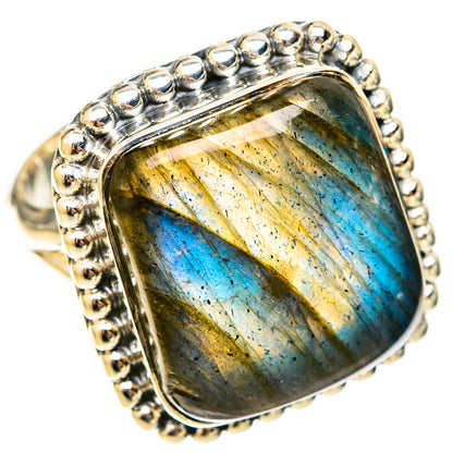 Labradorite Rings handcrafted by Ana Silver Co - RING120999 - Photo 2