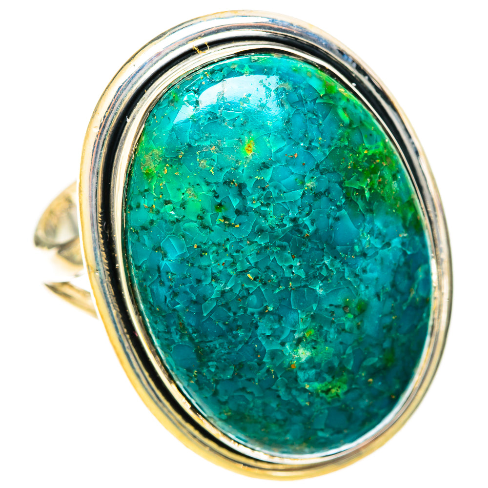 Chrysocolla Rings handcrafted by Ana Silver Co - RING121003 - Photo 2