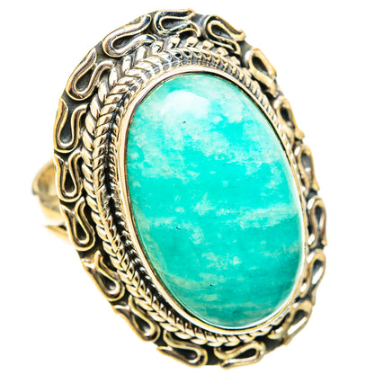 Amazonite Rings handcrafted by Ana Silver Co - RING121007 - Photo 2