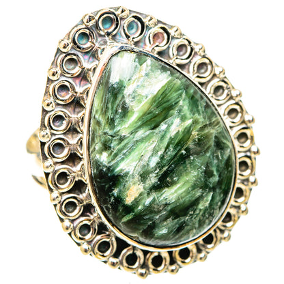 Seraphinite Rings handcrafted by Ana Silver Co - RING121008 - Photo 2