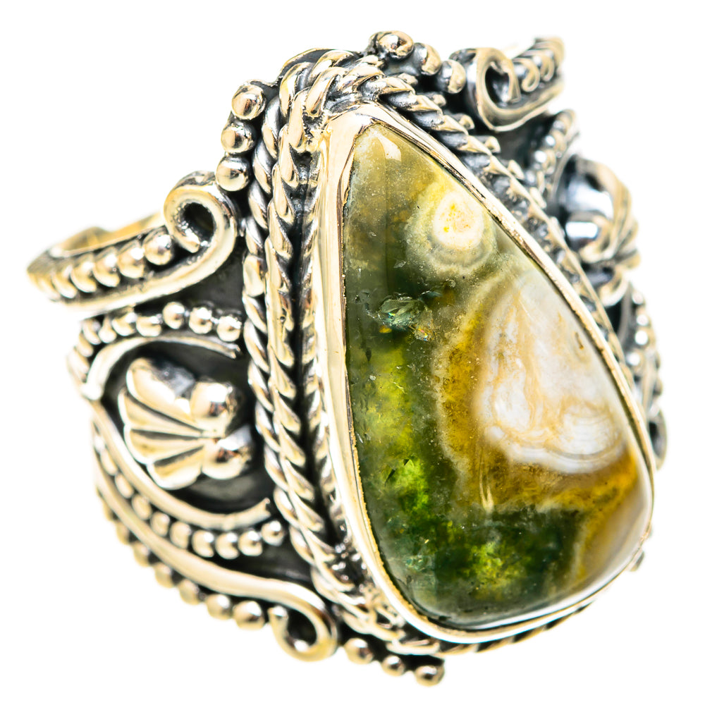 Ocean Jasper Rings handcrafted by Ana Silver Co - RING121014 - Photo 2