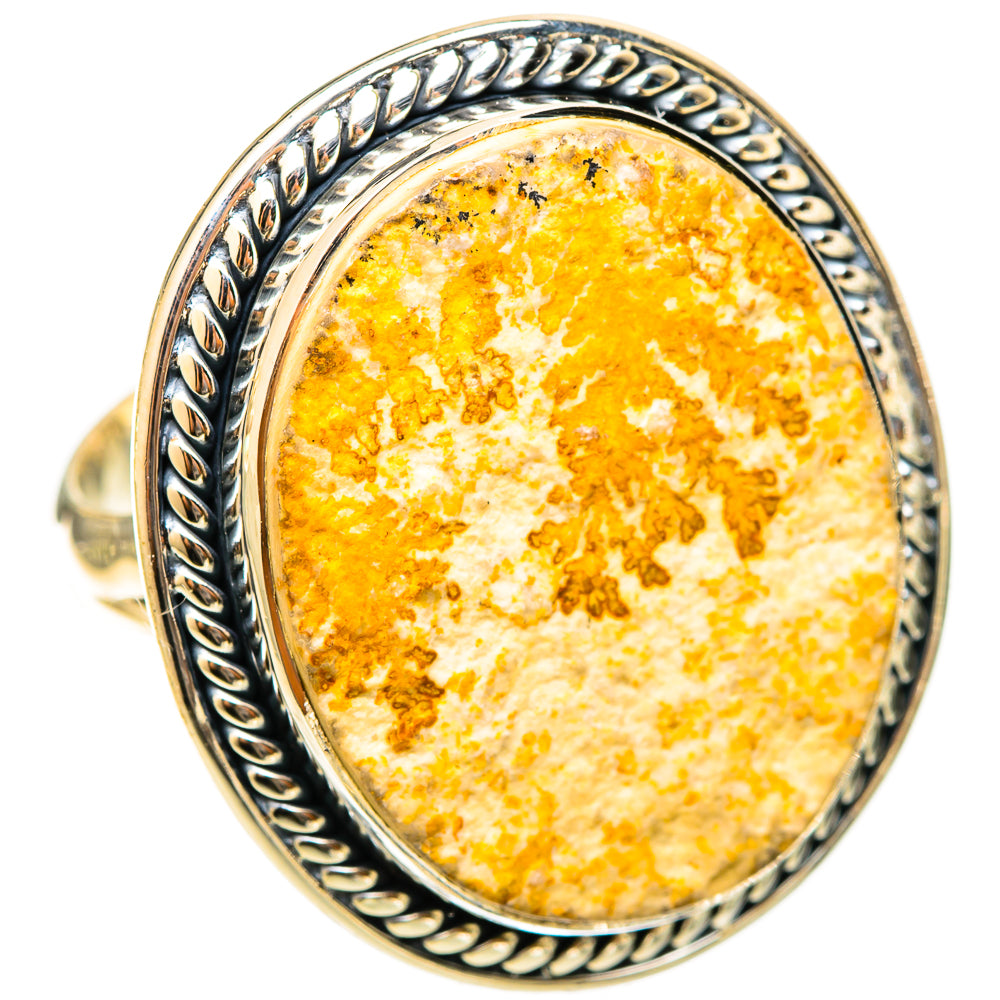 Germany Psilomelane Dendrite Rings handcrafted by Ana Silver Co - RING121017 - Photo 2