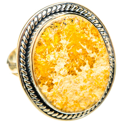 Germany Psilomelane Dendrite Rings handcrafted by Ana Silver Co - RING121017 - Photo 2