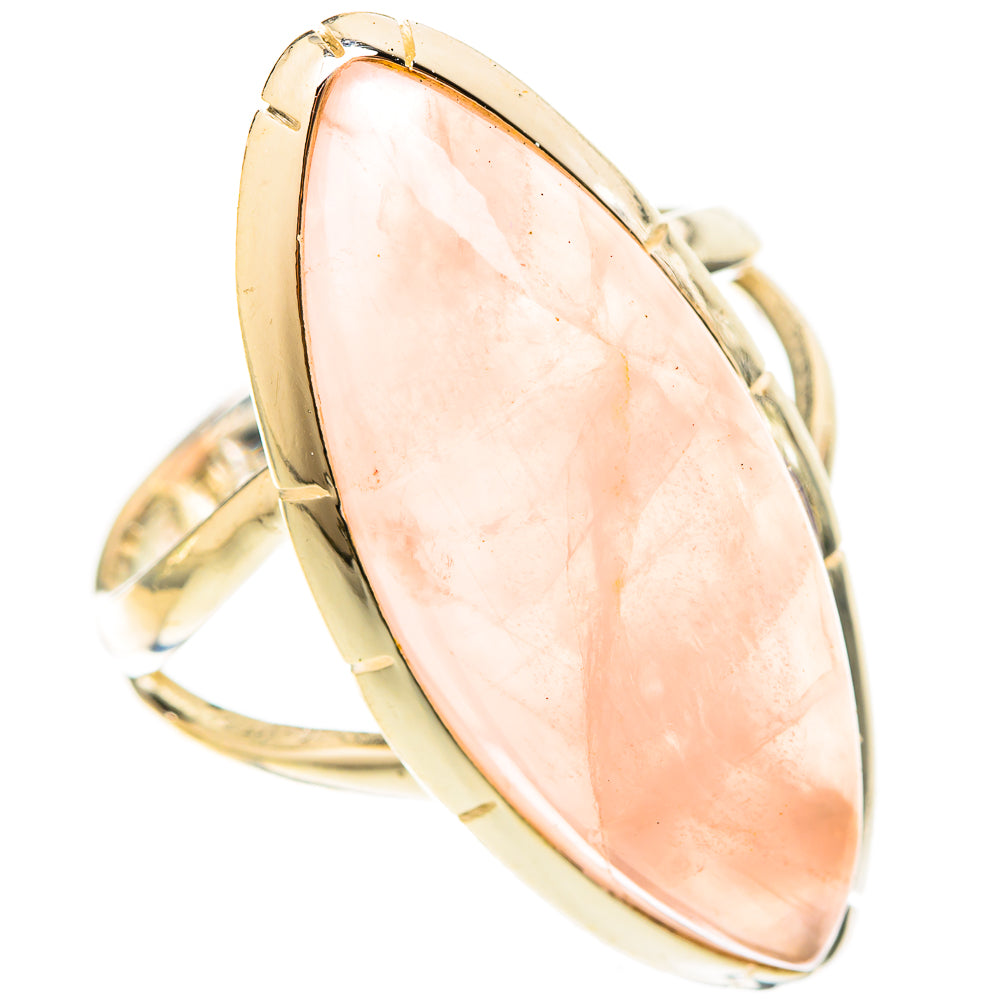 Rose Quartz Rings handcrafted by Ana Silver Co - RING121021 - Photo 2