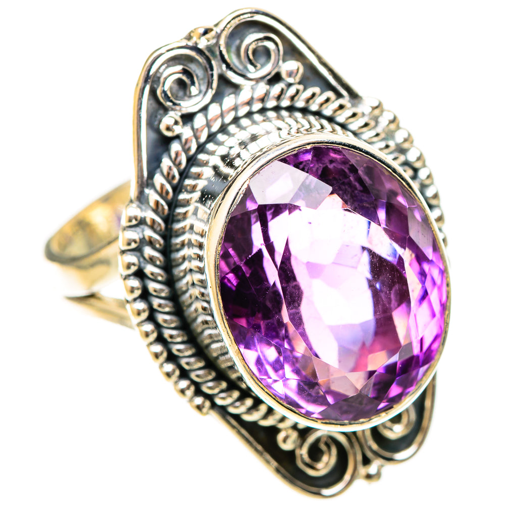 Amethyst Rings handcrafted by Ana Silver Co - RING121025 - Photo 2