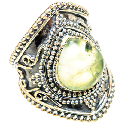 Prehnite Rings handcrafted by Ana Silver Co - RING121029 - Photo 2