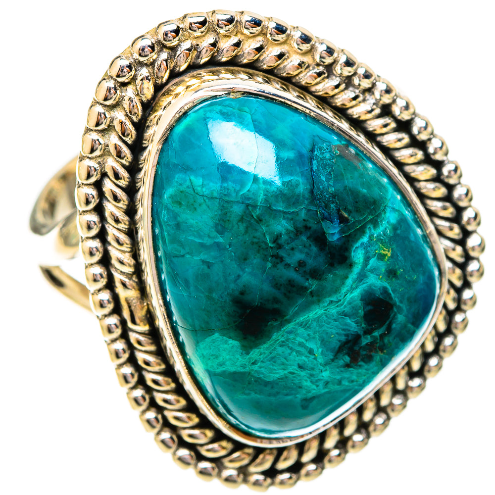 Chrysocolla Rings handcrafted by Ana Silver Co - RING121032 - Photo 2