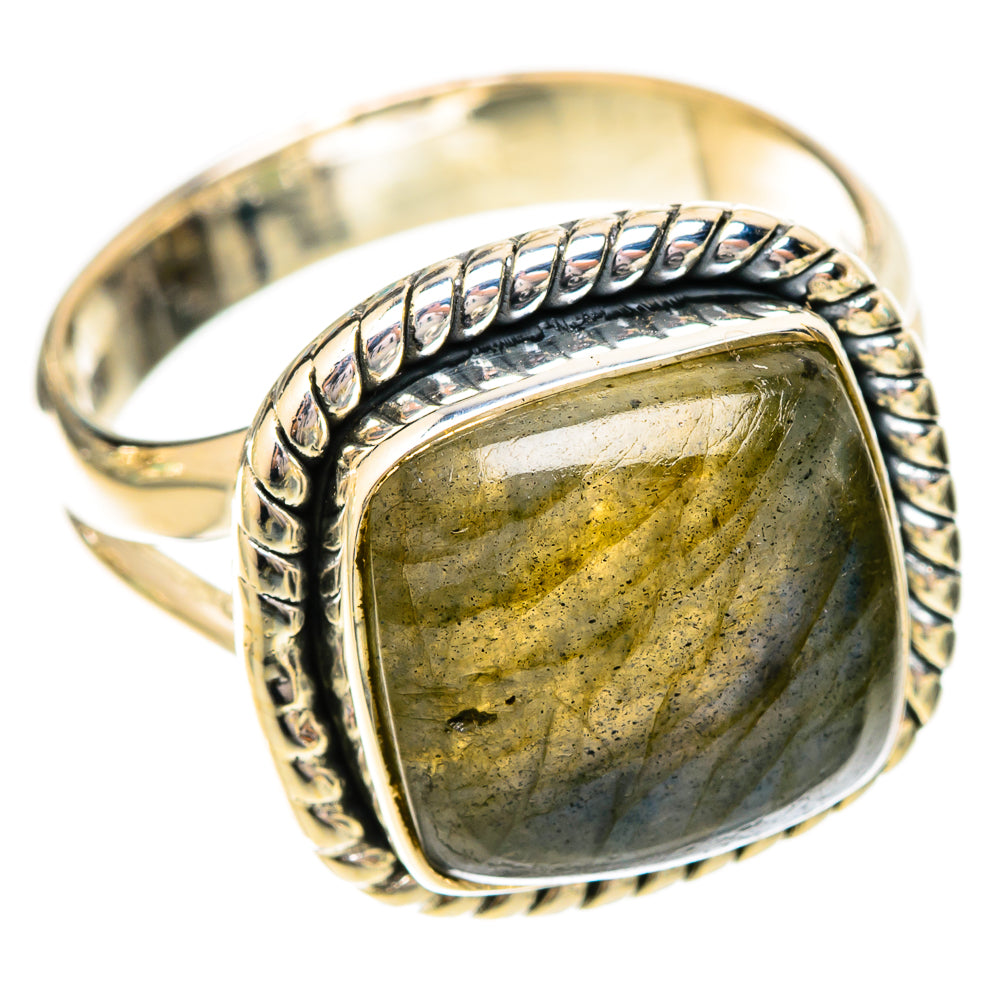 Labradorite Rings handcrafted by Ana Silver Co - RING121035 - Photo 2