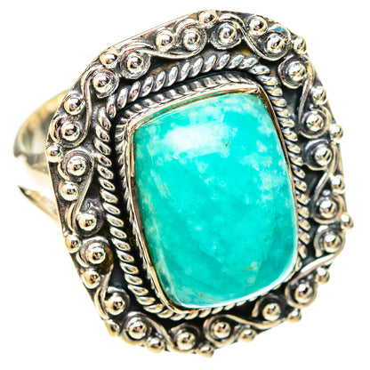Amazonite Rings handcrafted by Ana Silver Co - RING121038 - Photo 2