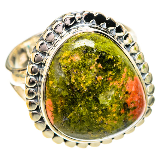 Unakite Rings handcrafted by Ana Silver Co - RING121040 - Photo 2