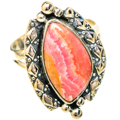 Rhodochrosite Rings handcrafted by Ana Silver Co - RING121048 - Photo 2
