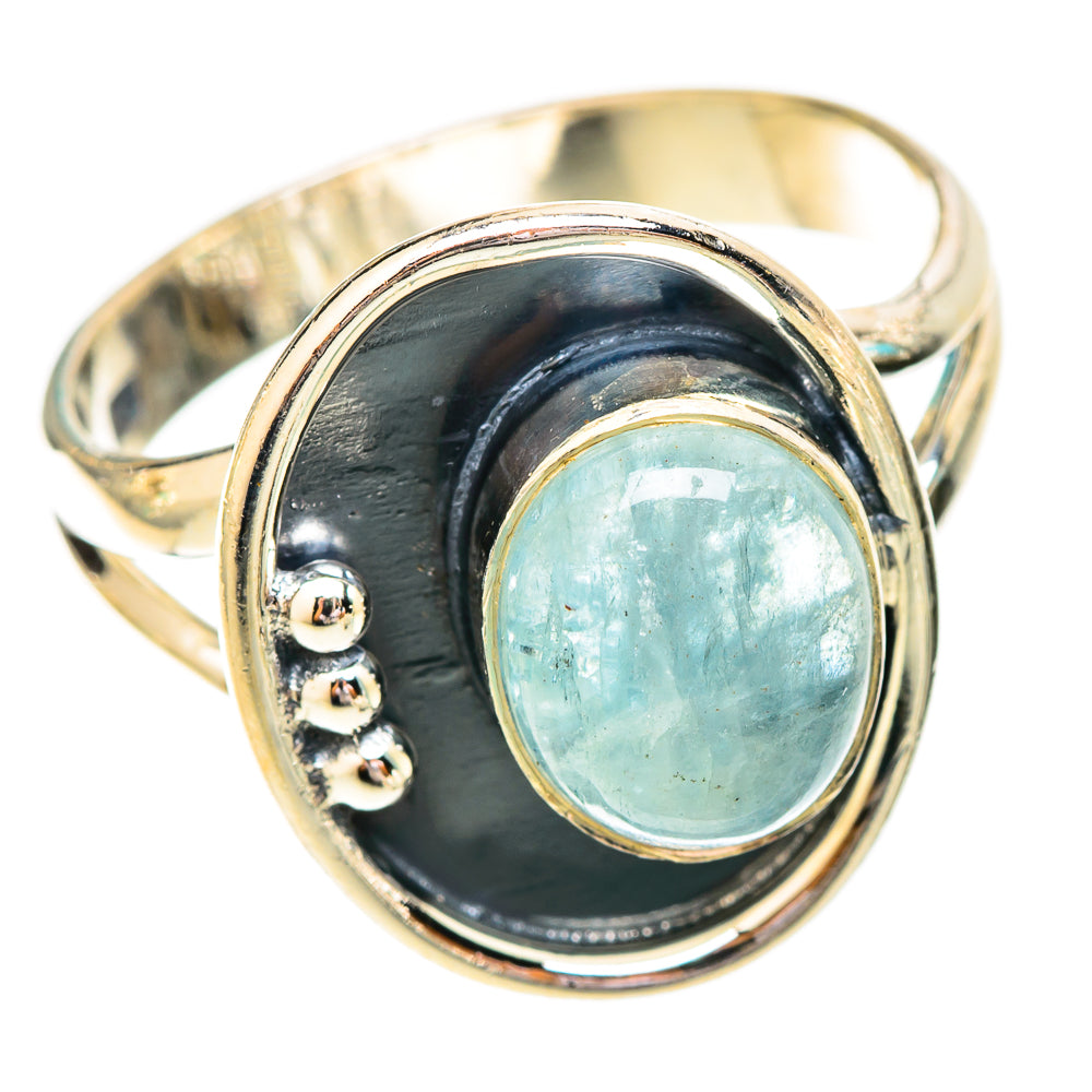 Aquamarine Rings handcrafted by Ana Silver Co - RING121063 - Photo 2