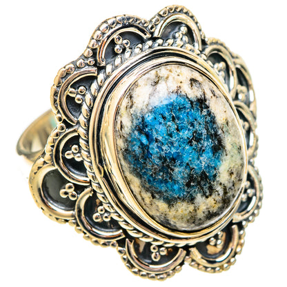 K2 Blue Azurite Rings handcrafted by Ana Silver Co - RING121064 - Photo 2