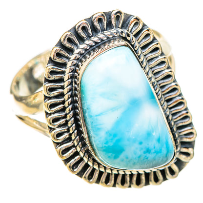 Larimar Rings handcrafted by Ana Silver Co - RING121067 - Photo 2