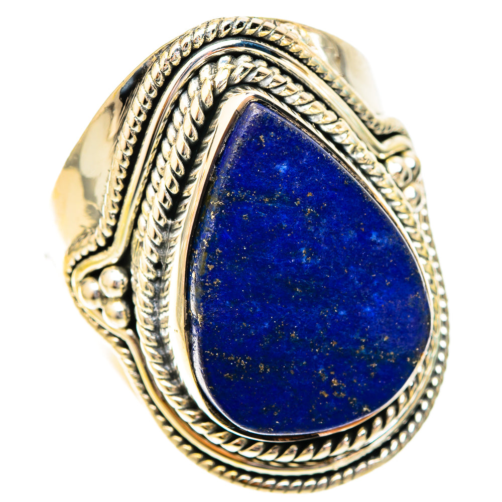 Lapis Lazuli Rings handcrafted by Ana Silver Co - RING121068 - Photo 2