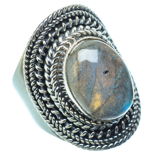 Labradorite Rings handcrafted by Ana Silver Co - RING12106