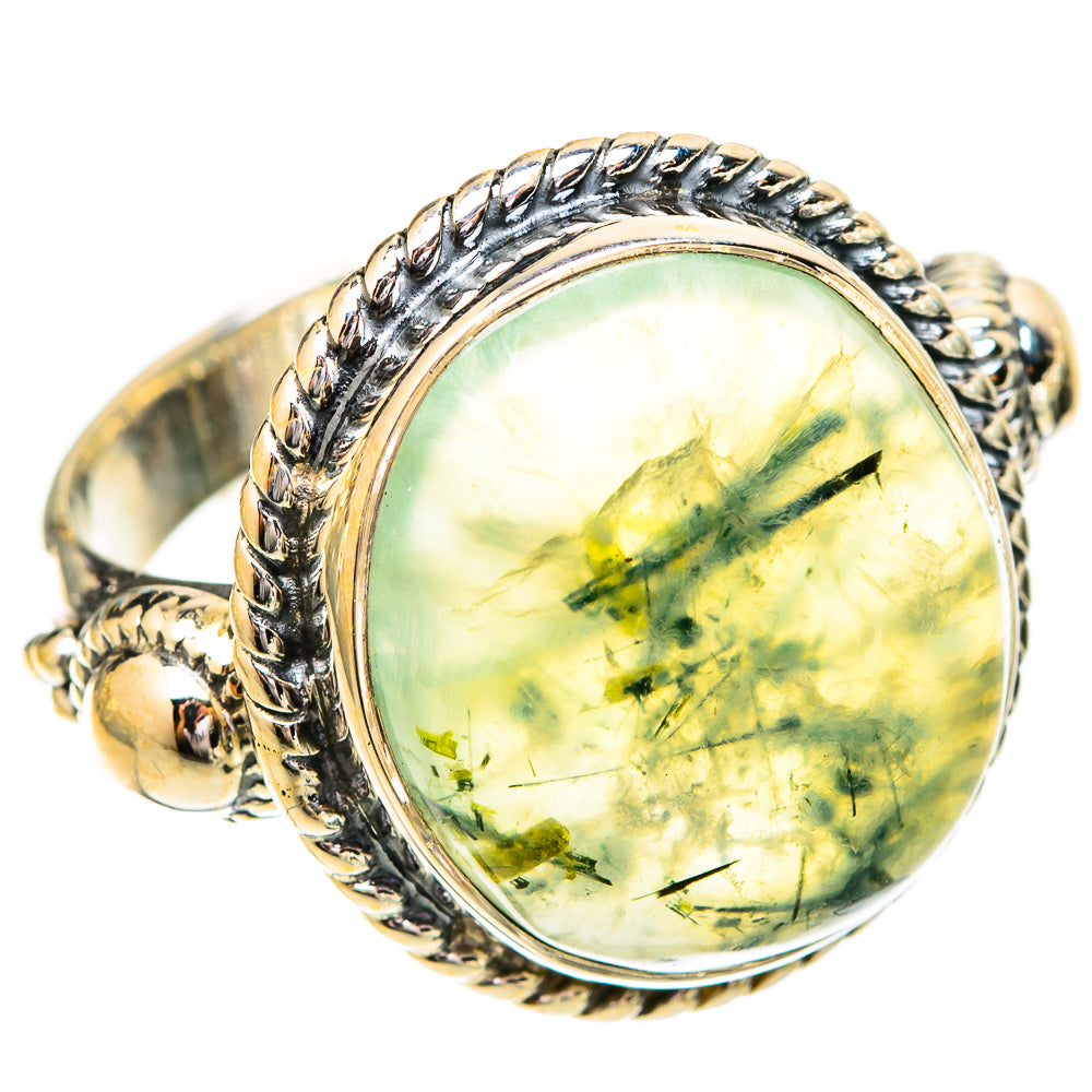 Prehnite Rings handcrafted by Ana Silver Co - RING121071 - Photo 2